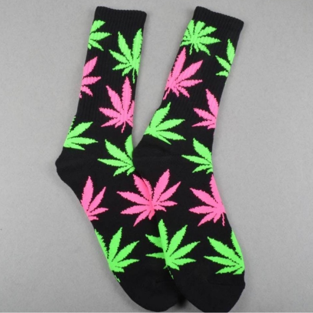🥳Host Pick🥳HUF Plantlife Glow In the Dark Socks